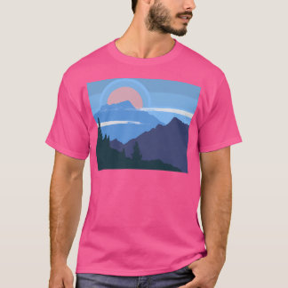 Camiseta Paisagem Aurora Nas Montanhas Ativa