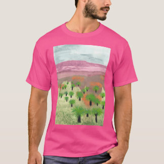 Camiseta Paisagem Australiana com Árvores de Grama Ativas