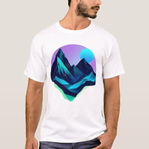 Camiseta paisagem bioluminescente