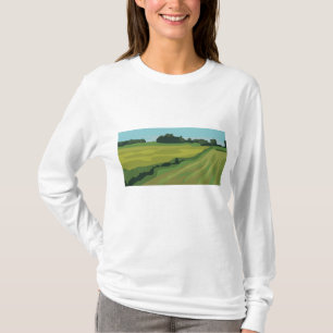 Camiseta Paisagem Campestre Verde