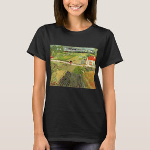 Camiseta Paisagem, Carruagem e Trem por Vincent van Gogh