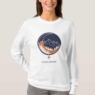 Camiseta Paisagem Celestial: Sonhos Lunares