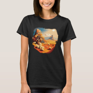 Camiseta Paisagem Colorida e Surreal do Deserto