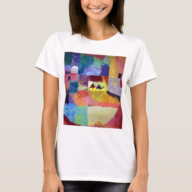 Camiseta Paisagem com Camelos, Paul Klee (Frente)