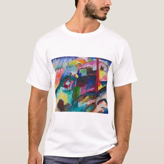 Camiseta Paisagem com Chaminé de Fábrica, Wassily Kandinsky (Frente)