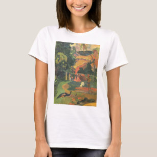 Camiseta Paisagem com Peacocks por Paul Gauguin