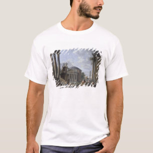 Camiseta Paisagem com ruínas romanas