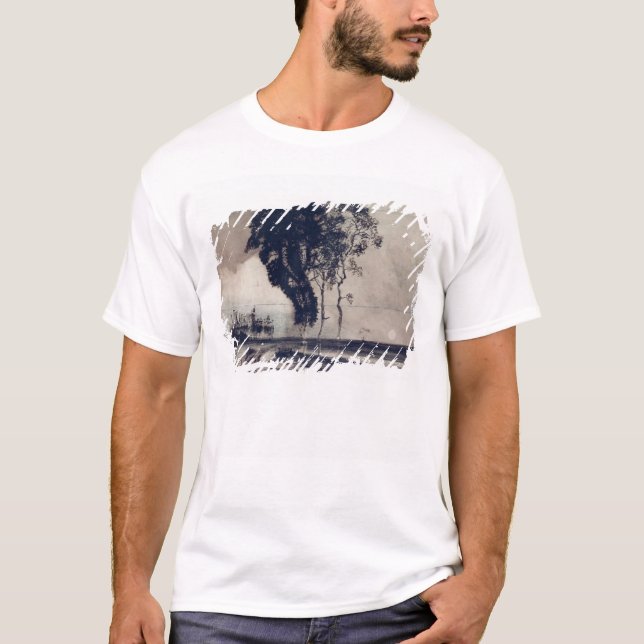 Camiseta Paisagem com três árvores, 1850 (Frente)