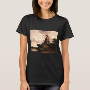Camiseta Paisagem com um Moinho de Vento