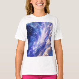 Camiseta Paisagem Cósmica: Nebulosa Inundada e Noite Estrel