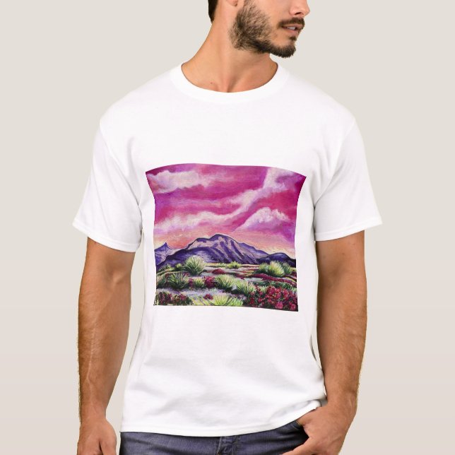 Camiseta Paisagem da Califórnia por Nefertara (Frente)