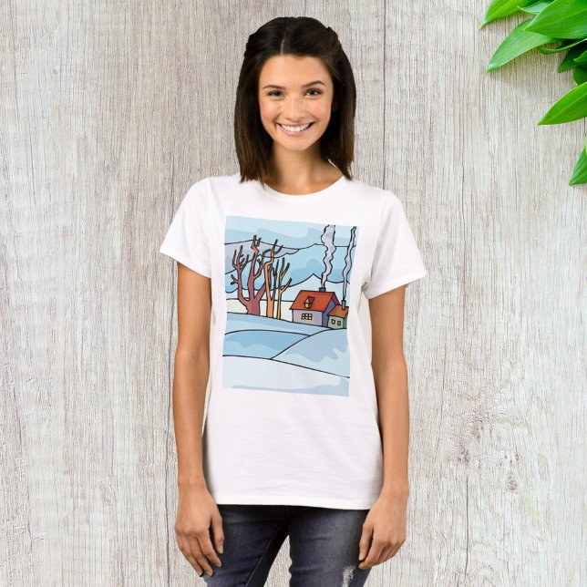 Camiseta Paisagem da Casa de Inverno (Criador carregado)