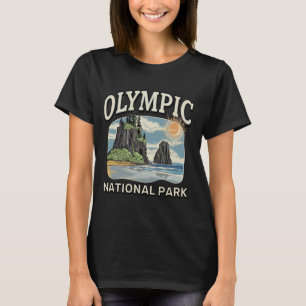Camiseta Paisagem da Floresta Costeira Hoh Olimpiadas Na Fl