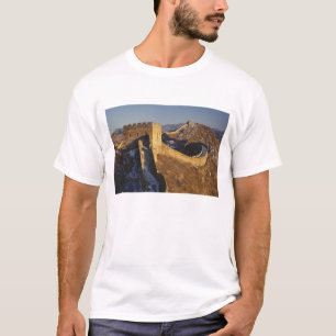 Camiseta Paisagem da Grande Muralha ao pôr do sol, China