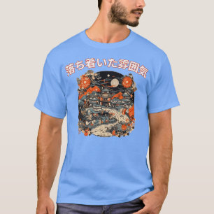 Camiseta Paisagem da Vila Serene de Tranquilidade da Ukiyoe