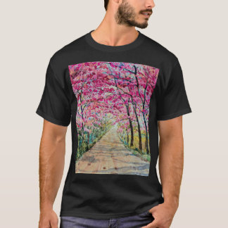 Camiseta Paisagem de Aquicultura do Himalaia