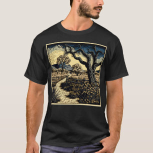 Camiseta Paisagem de Corte de Madeira