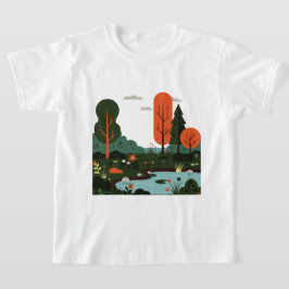 Camiseta Paisagem de estilo minimalista
