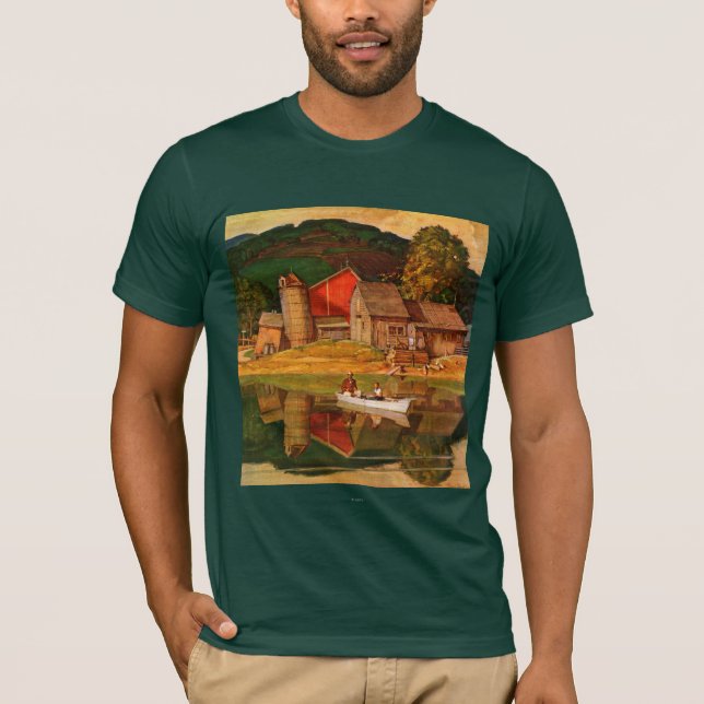 Camiseta Paisagem de fazenda por Mead Schaeffer (Frente)