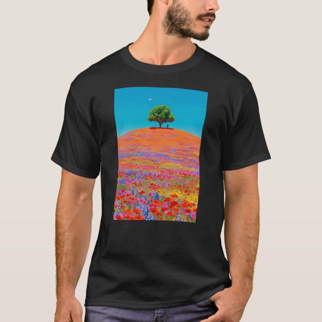 Camiseta Paisagem de Flores (Frente)