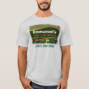 Camiseta Paisagem De Grama Cortando Camiseta Verde