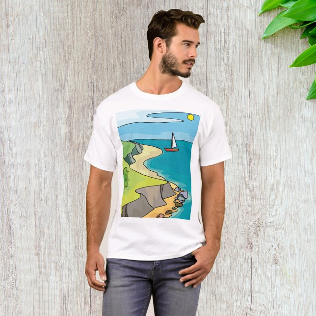 Camiseta Paisagem de navegação (Criador carregado)