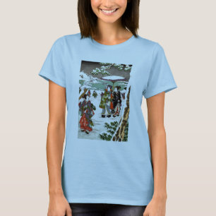 Camiseta Paisagem de Neve Japonesa