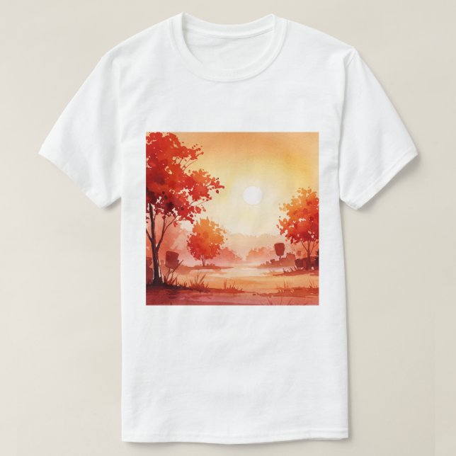 Camiseta Paisagem de outono (Frente do Design)