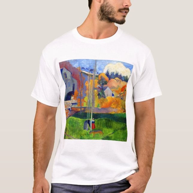 Camiseta Paisagem de Paul Gauguin em Brittany (Frente)