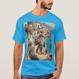 Camiseta Paisagem de Pintura de Óleo Fantasy