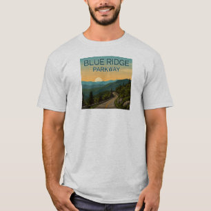 Camiseta Paisagem de Pista Azul
