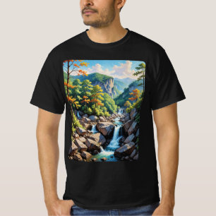 Camiseta Paisagem de Serene Mountain
