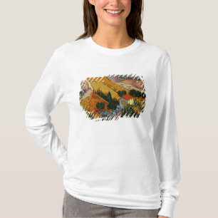 Camiseta Paisagem de Vincent van Gogh com casa &