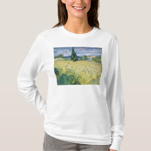 Camiseta Paisagem de Vincent van Gogh   com milho verde,