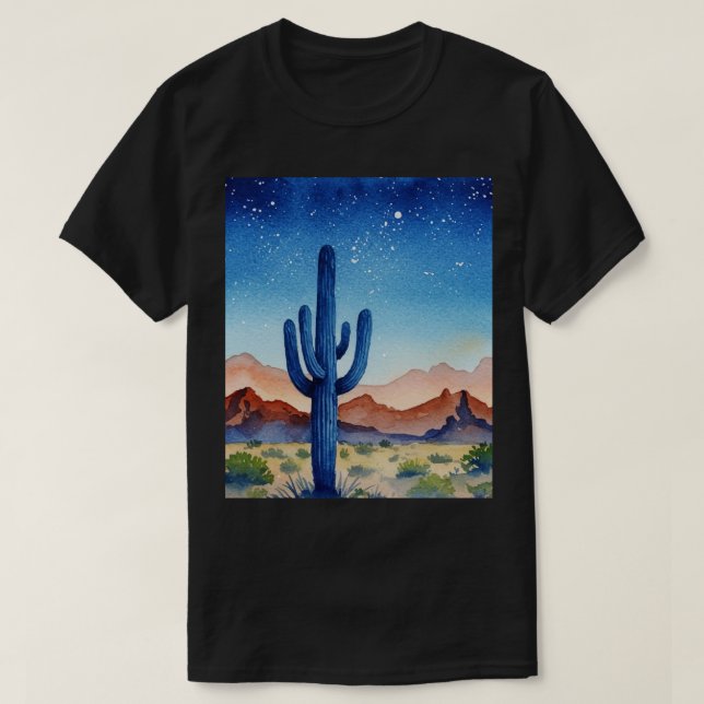 Camiseta Paisagem desértica (Frente do Design)