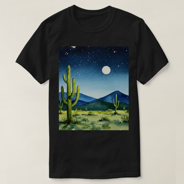 Camiseta Paisagem desértica (Frente do Design)