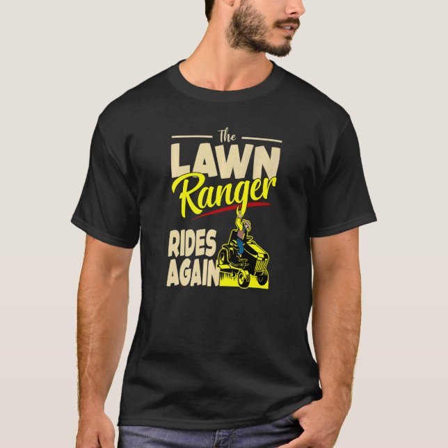 Camiseta Paisagem do Agricultor de Ranger Trator Mower Trim (Frente)