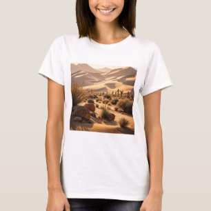 Camiseta Paisagem do deserto ao pôr do sol