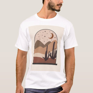Camiseta Paisagem do Deserto, Arizona, Arte Abstrata Boho