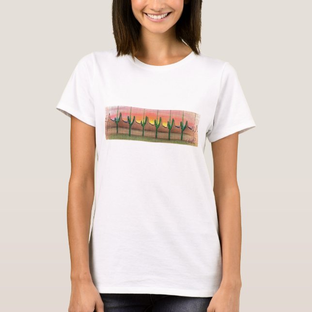 Camiseta Paisagem do Deserto do ECG (Frente)
