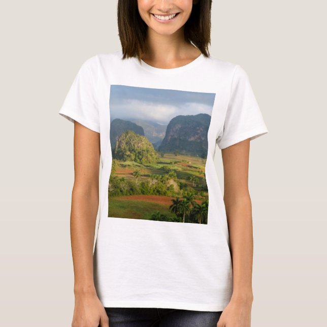 Camiseta Paisagem do Vale Panorâmico, Cuba (Frente)