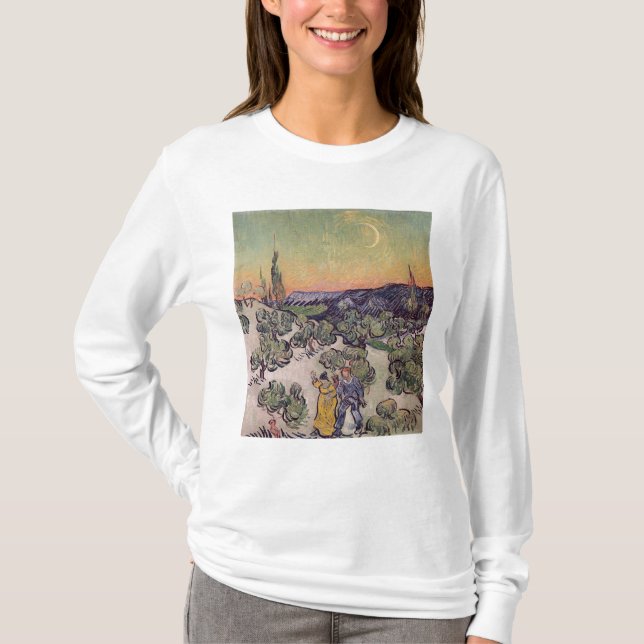 Camiseta Paisagem enluarada de Vincent van Gogh |, 1889 (Frente)