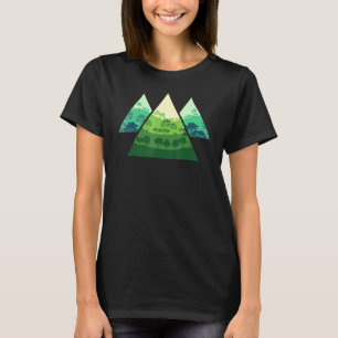 Camiseta Paisagem Exterior Natureza Selvagem Árvores Vida S