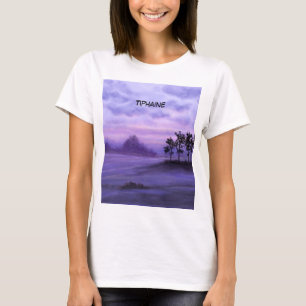 Camiseta Paisagem Fantasia Lata Roxa