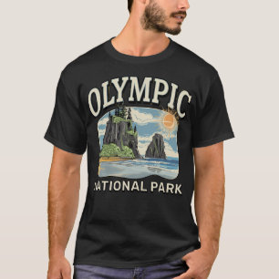 Camiseta Paisagem Florestal Costeira Hoh Rainforest Olímpic