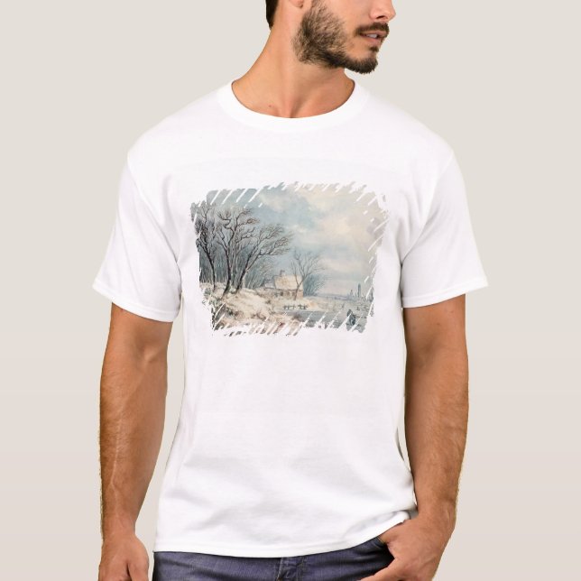Camiseta Paisagem: Inverno (Frente)