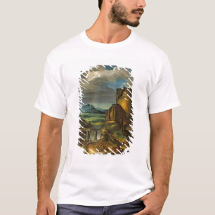 Camiseta Paisagem italiana ou, paisagem com um túmulo