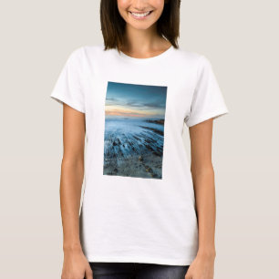 Camiseta Paisagem marinha azul ao pôr do sol, Califórnia