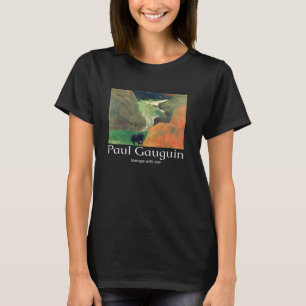 Camiseta Paisagem Marítima de Paul Gauguin com Vaca Arte Gr