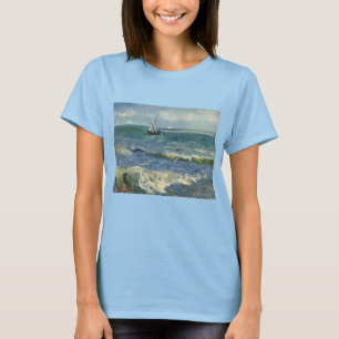 Camiseta Paisagem Marítima de Van Gogh em Saintes Maries de